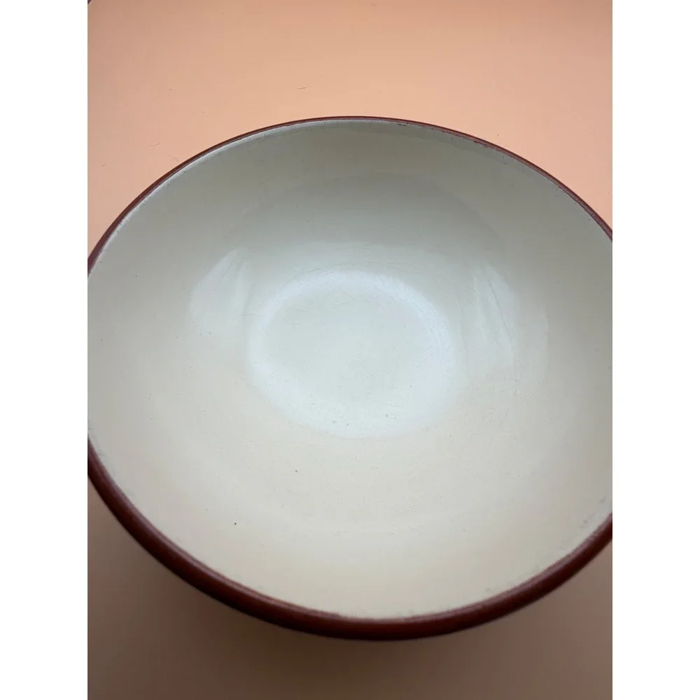 Pair Vintage 1968 Franciscan Apple Cereal Bowls Interpace USA As Is Crazing
